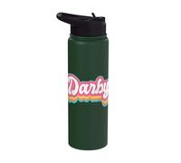 Darby First Name Girl Vintage 70s 80s Personalized Stainless Steel Insulated Water Bottle