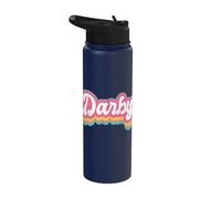 Darby First Name Girl Vintage 70s 80s Personalized Stainless Steel Insulated Water Bottle