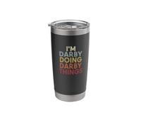 Darby Name Darby Personalized Name First Given Stainless Steel Insulated Tumbler