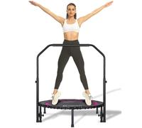 Darchen 200 KG Mini Trampoline for Adults, Indoor Small Rebounder Exercise Trampoline for Workout Fitness for Quiet and Safely Cushioned Bounce, [100