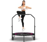 DARCHEN 200 KG Rebounder Trampoline for Adults, Indoor Small Rebounder Exercise Mini Trampoline for Workout Fitness for Quiet and Safely Trampoline Indoor [100 CM]