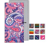 DARCHEN Microfiber Beach Towels Oversize Quick Dry Towel[1 or 4 Pack] Travel Swimming (B [1 Pack] - Paisley, X-Large - 180 x 90 CM)