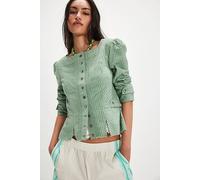 Darcy Jacket at Free People in Maine Green, Size: Small - female