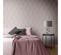 Darcy James Aspen Geometric Wallpaper Roll in Pink Darcy James Pink