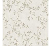 Darcy James Collection Japandi Leaf Textured Wallpaper Muriva Cream One Size