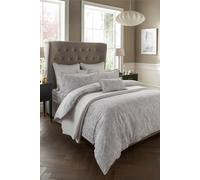 'Darcy' Silver Floral Reversible Polycotton Duvet Cover Set Samantha Faiers Home Silver King