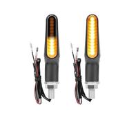DARDDI Motorbike Turning Indicators Motorcycle LED Turn Signal Lights Mi&ni Flowing Side Directional Indicator Lamps 8mm for Bolt Flasher Light Motorbike Amber DRL Lamp