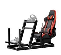 Dardoo F1 Racing Simulator Cockpit with Seat, 40 x 80 mm Racing Cockpit for Logitech G920 & G923, Xbox, Thrustmaster T300Rs without Steering Wheel, Pedals and Handbrake