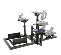 Dardoo Flighting Simulator Cockpit Multifunctional Fit for Thrustmaster HOTAS Warthog T150, for Logitech G920 G923 Wheel Stand Not Including Wheel, Pedal, Handbrake, Throttle, Joystick and Seat