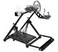 Dardoo Foldable Racing Simulator Stand Adjustable Cockpit Compatible with Logitech/Thrustmaster/Fanatec G29 G920 T300RS GT, NOT Included Wheel Pedal Handbrake and Shifter
