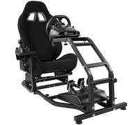 Dardoo Racing Simulator Cockpit with Adjustable Racing Seat Fits for Logitech G29 G920 G923, Thrustmaster T150 T300RS GT Racing Steering Wheel Stand, Not Included Wheel Shifter and Pedals