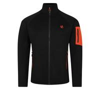 Dare 2b Allusion Core Str core stretch full zip fleece. Featuring recycled materials and Ilus Core fabric. Suitable for walking and hiking. Black