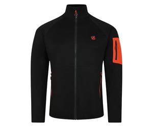 Dare 2b Allusion Core Str core stretch full zip fleece. Featuring recycled materials and Ilus Core fabric. Suitable for walking and hiking. Black