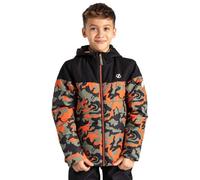 Dare2b Kids Liftie Ski Jacket: Black Orange Camo Print : 13 Years Size