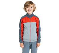Dare 2B Childrens/Kids Emergent IV Stretch Midlayer - Stormy Weather/Seville Red - 11-12 Years - Stormy Weather/Seville Red