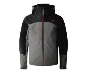 Dare 2B Childrens/Kids Explore II Waterproof Jacket - Black/Granite Grey - 9-10 Years - Black/Granite Grey - 100% Mixed
