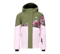 Dare 2B Childrens/Kids Humour III Leopard Print Ski Jacket - Crystal Rose/Olivine - Crystal Rose/Olivine - 15-16 Years