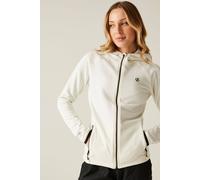 Dare 2B Density Core Stretch Full Zip Hooded Midlayer In Ecru Ecru 12