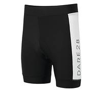 Dare 2b Ecliptic II' Lightweight Quick Drying Stretch Reflective Cycle Gel Pad Short Cycle Shorts - Black, X-Large