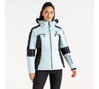 Dare2B Womens Enlighten Ski Jacket, Quiet Blue Black, 20 EU