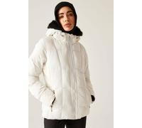 Dare 2B Glamourize Waterproof Insulated Padded Ski Jacket In White