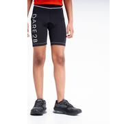 Dare 2b Kids Unisex Reflective Lightweight Cycling Short | Moisture Wicking Fabric, Quick Drying, Moulded Double Density Insert & Gel Gripper at Hem Black