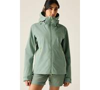 Dare 2B Haik 3 Layer Lightweight Hooded Walking Waterproof Jacket In Pale Green Pale Green