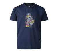Dare 2B Kids Amusing Butterfly Flowers T-Shirt - Navy - 11-12 Years - Navy - 90% Recycled Polyester/10% Elastane