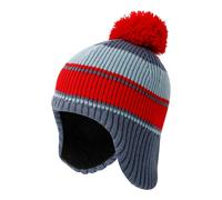Dare 2B Kids Ellmau Ear Flaps Beanie - Blue Indigo/Danger Red - 11-13 Years - Blue Indigo/Danger Red