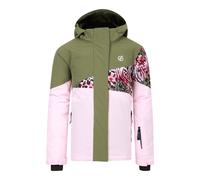 Dare 2B Kids Unisex Childrens/Kids Humour III Leopard Print Ski Jacket (Crystal Rose/Olivine) material_Synthetic - Size 15-16Y