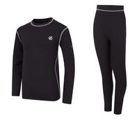 Dare 2B Kids Unisex Childrens/Kids Pow II Plain Base Layer Set (Black) - Size 14Y