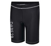 Dare 2b Kids Unisex Reflective Lightweight Cycling Short | Moisture Wicking Fabric, Quick Drying, Moulded Double Density Insert & Gel Gripper at Hem Black