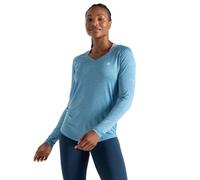 Dare 2b Mantra' Supportive Fit Criss Cross Back Low Impact Bra Cropped Workout Top Base Layer - Black Molecular, X-Small