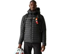 Dare2b Men's Padded Hiking Jacket Air Lite - Water-Repellent, Windproof - Black 3XL