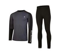 Dare 2B Mens Exchange III Base Layer Set - Black/Ebony - L - Black/Ebony - 100% Mixed