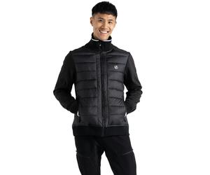 Dare 2B Mens Frost Quilted Hybrid Jacket - Black - 3XL - Black - 50% Recycled Polyamide/35% Polyamide/15% Polyester