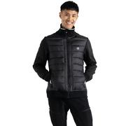 Dare 2B Mens Frost Quilted Hybrid Jacket - Black - L - Black - 50% Recycled Polyamide/35% Polyamide/15% Polyester