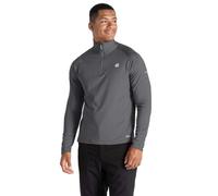 Dare 2b Men's Fuse Up II Lightweight Core Stretch Skiing Midlayer, UV Protected Walking Sweatshirt Ebony Grey