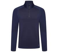 Dare2B Mens Fuser Half Zip Core Stretch Midlayer Sweatshirt, Nightfall Navy, 3XL EU
