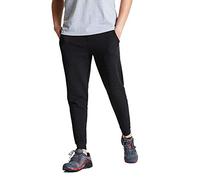 Dare 2b Mens Modulus Drawcord Joggers in Black Jersey Cotton | Soft to wear with Ribbed Cuffed Hems