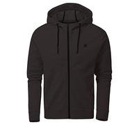 Dare 2b Mens Modulus Full Zip Hoodie in Black Jersey Cotton Jumper Sweater| Soft to wear with Ribbed Cuffs