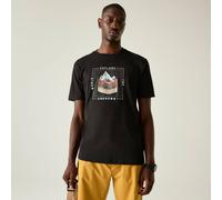Dare 2b Men's Movement III Short Sleeved Graphic T-Shirt in True Black | Size: Small Dare 2b True Black S