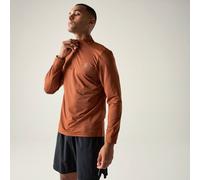Dare 2b Men's Power Up IV Half Zip Jersey Midlayer in Burnt Orange | Size: XL Dare 2b Burnt Orange XL