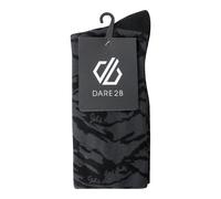 Black male UK 9-12 Dare 2b Men's Printed Ski Socks Black, Size: UK 9-12