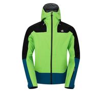 Dare 2B Mens Roving II Waterproof Jacket - Green Flash/Kingfisher Blue - L - Green Flash/Kingfisher Blue - 100% Recycled Polyester