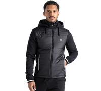 Dare 2B Mens Shield Padded Full Zip Hooded Hybrid Jacket - Black - Size Medium