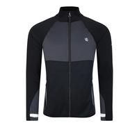 Dare 2B Mens Substratum II Core Stretch Midlayer - Black/Ebony - XXL - Black/Ebony - 95% Polyester/5% Elastane