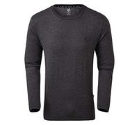 Dare 2b Men's The Men's Overdrive Long Sleeve Tee - Made from Naturally Breathable Cotton Jersey with A Graphic Print Shirt, Mens, Shirt, DMT529, Charcoal Grey, S- Chest 38", (97cm)