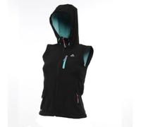 Dare 2b No Illusions Women's Softshell Bodywarmer - Black/Aquarius, Size 8