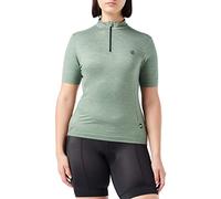 Dare 2b Pedal Through It Womens Cycling T-Shirt Q-WIC Plus Lightweight Fabric with Odour Repellent and Reflective Print Details - Half Venting Zip- Sport t-Shirt